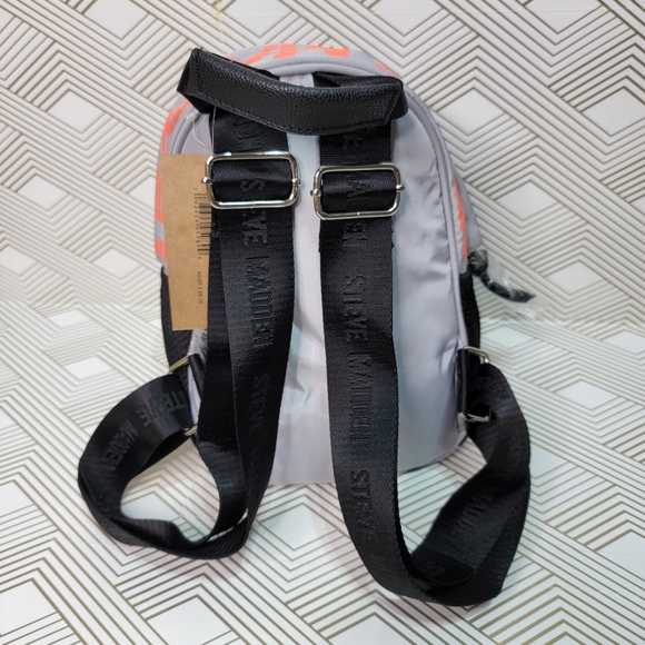 New! Steve Madden Grey/Multi Nylon Bminiforce Backpack Women's Backpacks. - Picture 3 of 12